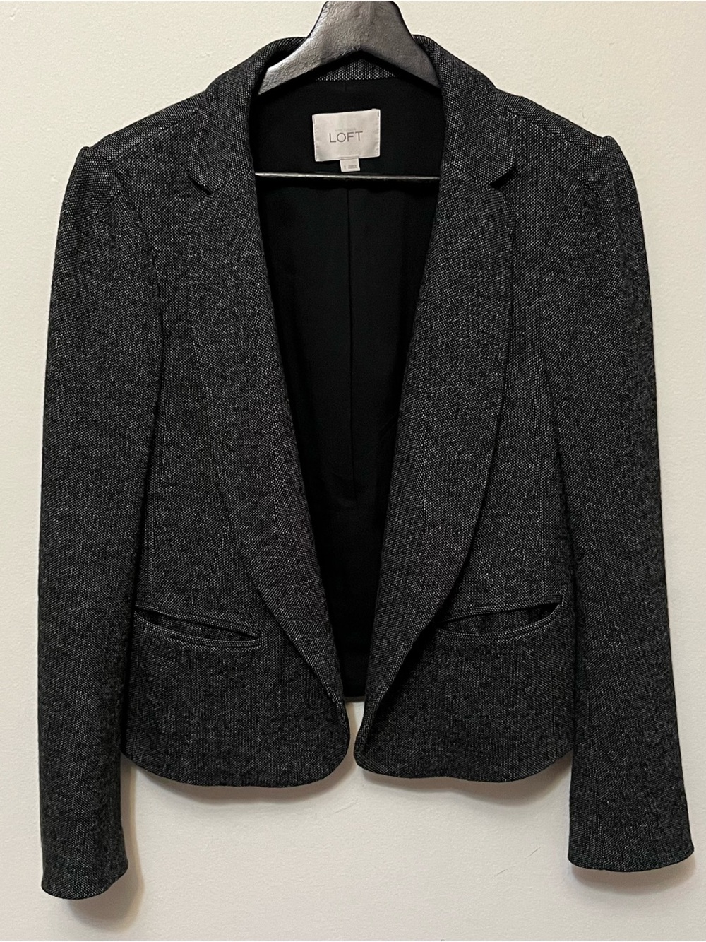 LOFT • 2 •  Women's Open Front Tweed Blazer Jacket